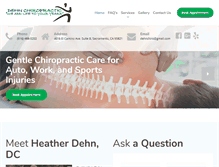 Tablet Screenshot of dehnchiropractic.com